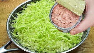 Hast du Kohl Thunfischkonserven und Kartoffeln zu Hause TopKohlRezepte ASMR Kohl Rezept [upl. by Jethro]