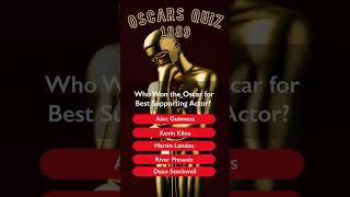 Oscars Quiz Best Supporting Actor 1989 [upl. by Jenda523]