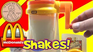 McDonalds Happy Meal Magic 1993 Shake Maker Set  Making Milk Shakes [upl. by Kirrad]