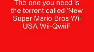 How to get New Super Mario Bros Wii working from disc [upl. by Haerb163]