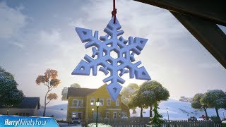 Destroy Snowflake Decorations Locations Guide  Fortnite Winterfest [upl. by Ceciley]