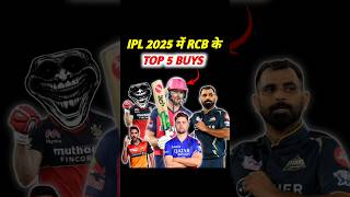 IPL 2025 में RCB के TOP 5 Buys 🔥 [upl. by Darrey]