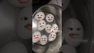 Life of boiling eggs 🤣  No crack 👉 not boiled 😅  shorts funny comedy [upl. by Liauqram]