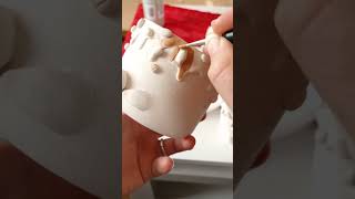 How to make a donutinspired ceramic pot shorts [upl. by Tyra]