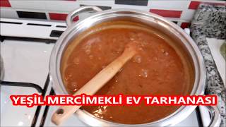 YEŞİL MERCİMEKLİ EV TARHANASI Et Yerine Yeşil Mercimek [upl. by Inahs623]