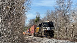 NS SD70ACe 1048 w Southern Heritage DPU Leads 27802 on 3324 [upl. by Eimmas89]