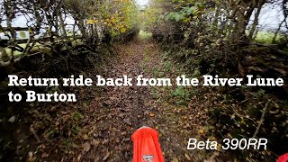 Ride back from the River Lune near Whittington over towards Burton in Kendal [upl. by Nealson600]