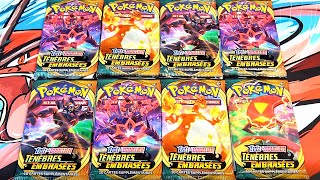 OUVERTURE DE 8 BOOSTERS POKÉMON TÉNÈBRES EMBRASÉES  GÉNIAL [upl. by Tait]