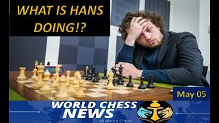 World Chess News 05 May 2024 Dubai Police Chess Challenge  Hans Norman Survives Worst WCN [upl. by Acirretal]