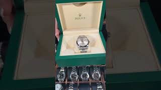 Rolex Oyster Perpetual 41 Silver Dial Steel Mens Watch 124300 Review  SwissWatchExpo [upl. by Neelhtac906]