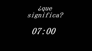 SIGNIFICADO DE LA HORA EXACTA 0700 espiritualidad numerologia universo [upl. by Aitselec668]