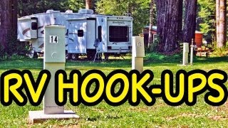 HOW TO Hook Up an RV  Connecting Your RV to Full HookUps [upl. by Annahc]