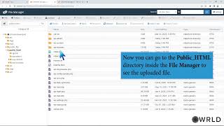 How to upload files via the cPanel File Manager with WRLD Hosting [upl. by Wendie618]