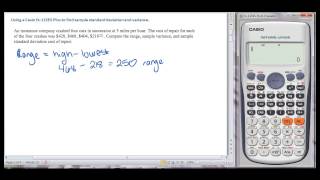 Using Casio fx115es to find Sample Standard Deviation [upl. by Seitz]