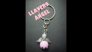 COMO HACER LLAVERO ÁNGEL PARA COMUNIÓN [upl. by Adella]