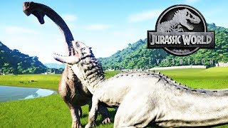 BATTLE ROYALE DINOSAURIOS CARNÍVOROS CONTRA HERBÍVOROS JURASSIC WORLD EVOLUTION [upl. by Seraphim]