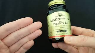 Review of Solgar Magnesium with Vitamin B6  100 Tablets [upl. by Simonne81]