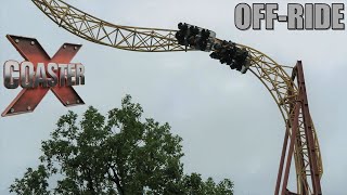 XCoaster OffRide Footage 60FPS Magic Springs Maurer Sohne SkyLoop  NonCopyright [upl. by Ociram]