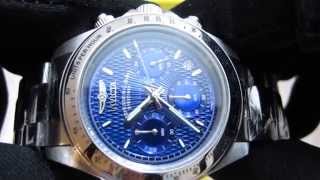 Обзор мужских наручных часов Invicta Speedway Chronograph S 9329 [upl. by Adnilram]