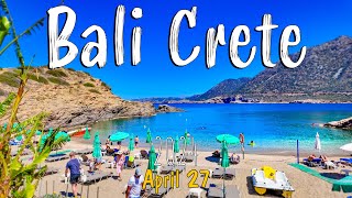 Bali Crete walking tour 4k drone shots Greece 2024 [upl. by Alistair]