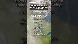 Canada’s Immigration Levels Plan for 2024 2026 An Overview 2 ytshorts ImmigrationLevels2024 [upl. by Tommie]