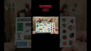 Deadpool Crps MarvelLegends 3pack reviewvideowipThe MopedHas a Sticker sheet shorts [upl. by Palua827]