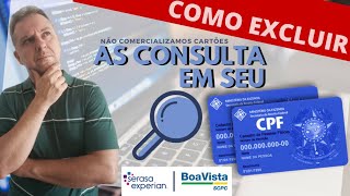 ðŸ’³VEJA COMO EXCLUIR AS CONSULTA EM SEU CPF SERASA E BOA VISTAðŸ¤” [upl. by Parthena]