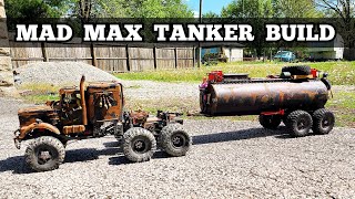 Axial 6x6 tanker trailer build mad max inspired [upl. by Aslin]