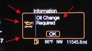 Ford Fusion oil change required reset oil life [upl. by Mathi455]