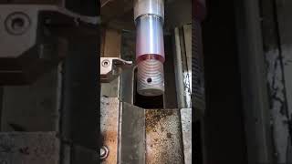 Lathe cutting threat l amazing l machine lathemachine automobile foryou worldfk [upl. by Chloette]