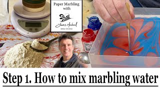 Acrylic Paper Marbling for Beginners Step 1 How to thicken water for acrylic paper marbling [upl. by Benedetta]