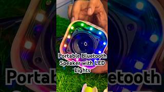 Portable Bluetooth Speaker with LED Lights youtubeshorts automobile cellphone moblie bluetooth [upl. by Ecitnirp]