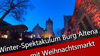 Burg Altona WinterSpektakulum Burg Altena 2019  Weihnachtsmarkt und Feuervarieté Cedrus Inflamnia [upl. by Yssirhc]