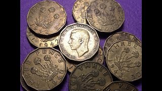 UK 194044 Three Pence Coins [upl. by Carree]