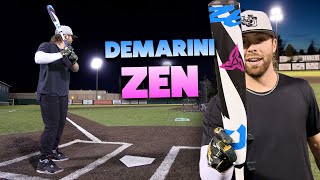 Hitting with the 2025 DeMarini ZEN  USSSA Baseball Bat Review [upl. by Eyot]