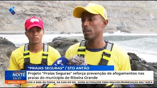 Projeto quotPraias Segurasquot reforça prevenção de afogamentos nas praias do município de Ribeira Grande [upl. by Inalaeham969]