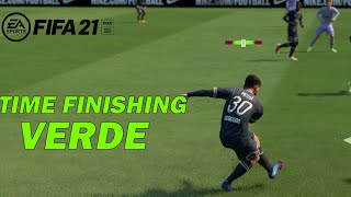 INDICADOR DE TIRO EN VERDE COMO HACER EL TIME FINISHING FIFA 22 [upl. by Tammie]