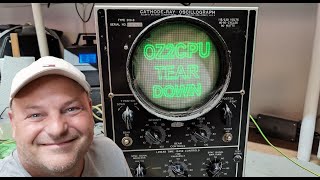 Dumont Cathoderay oscillograph type 208B 1940 test teardown repair [upl. by Fabi]