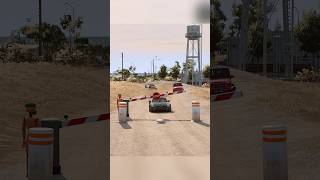 Chasing Sports Cars vs Bollards – BEAMNG DRIVE  CRASH SIMULATION [upl. by Cesya]