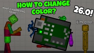 HOW TO CHANGE NEW OBJECTS COLOR 🌈 VERY EASY  MELON PLAYGROUND 260 [upl. by Lentha]