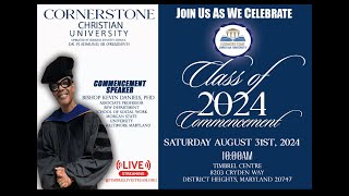 Cornerstone Christian University 2024 Commencement  EDS [upl. by Ynavoj]