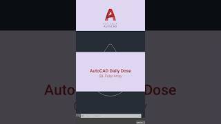 AutoCAD Daily Dose📚Episode 08Polar Array autocad learning tips ytshorts [upl. by Edea161]