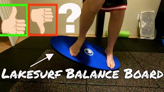 WAKESURF Lakesurf Balance Board Review [upl. by Stephani]