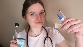 ASMR  POLISH Roleplay  Szybkie Wizyty u Lekarzy Medical Eye Cranial Nerve Dentist Focus Exam [upl. by Kellen925]