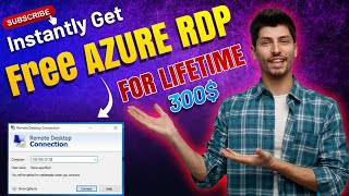 Free azure rdp  How to create free azure rdp  Microsoft azure rdp free  Free RDP 2024  Azure RDP [upl. by Nauqe964]