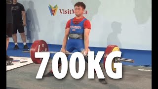 YiChun Lin TPE 1st Place 700kg Total  59kg Class  IPF Eq Worlds 2024 [upl. by Obellia]