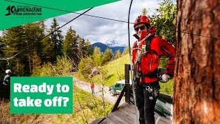 GoPro session on zipline  South Tyrol Italy [upl. by Brahear]