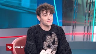 Michele Bravi a Tg2 Storie  090624 [upl. by Bonnibelle903]