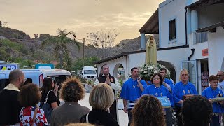 Arrivo della statua della Madonna Pellegrina di Fatima a Canneto di Lipari  17 ottobre 2024 [upl. by Shane472]