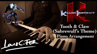 Killer Instinct  Tooth and Claw Sabrewulf Theme Piano Arrangement [upl. by Fraze]